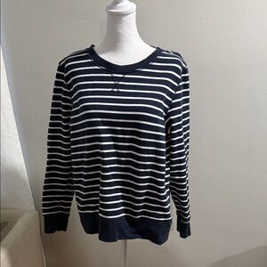 Amazon Essentials Navy and White Sweater